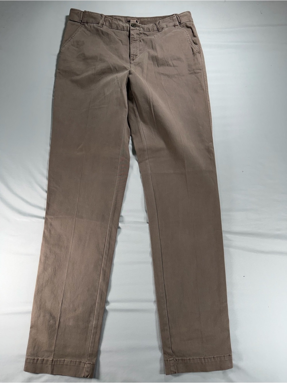 Coldwater Creek 12T Tall Chinos Brown Pants Flat Front Khakis #1061